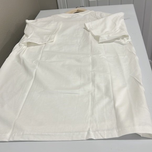 Lot of 5 NEW Hanes Beefy-T Unisex Cotton Pocket T-Shirt SIZE M Color White - Picture 6 of 6